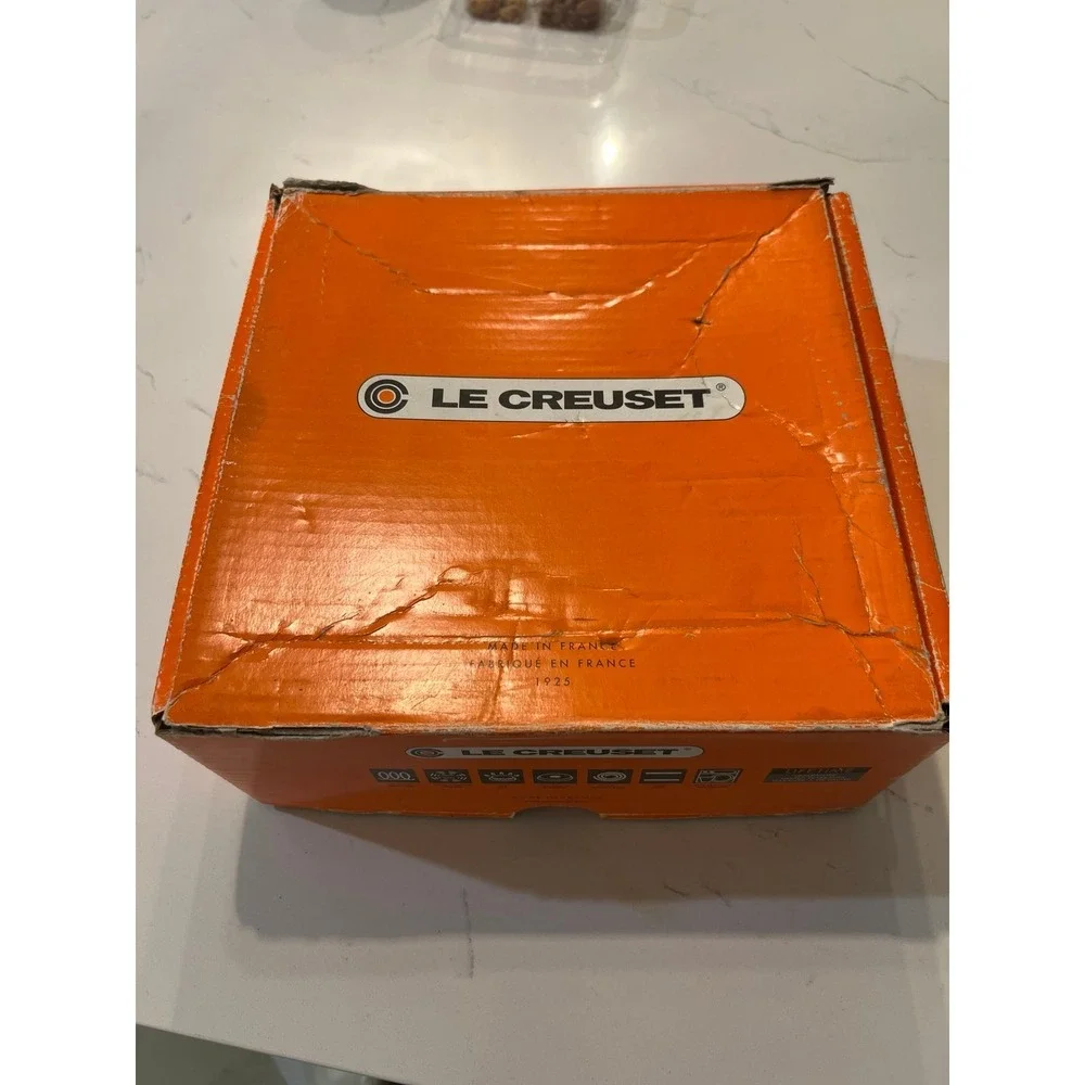 Le Creuset Signature 3.5‎ Qt Cast Iron Braiser #24 Oyster Flint Gray NIB NOS